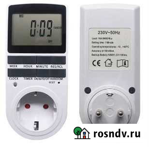 Розетка таймер 230 В 16А 7 дней 12/24 час Братск - изображение 1