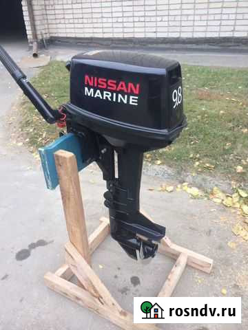 Продам лодочный мотор Nissan Marine 9.8 Барнаул - изображение 1