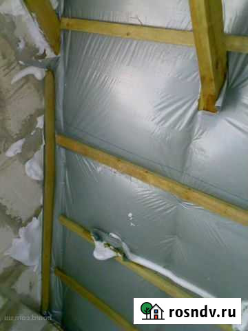 Внутристенное утеплениеПеноизолом, мансарды Таганрог - изображение 1