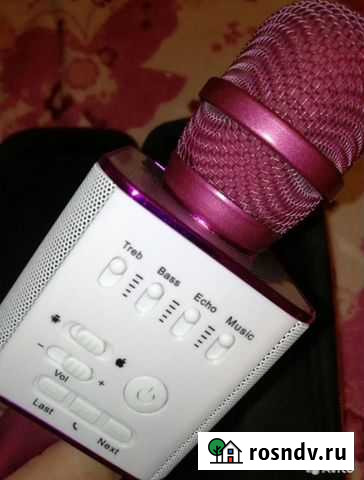 Блютуз караоке-микрофон Q9 розовый Ростов-на-Дону - изображение 1