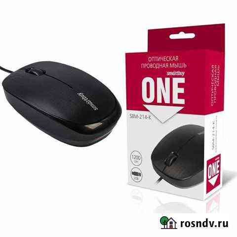 Мышь проводная Smartbuy ONE 214-K черная Урень