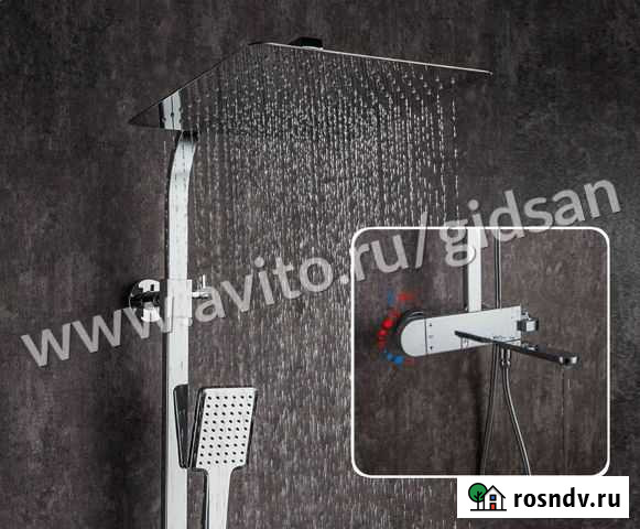 Душевая система Gappo G2483-40 с термостатом Пермь - изображение 1