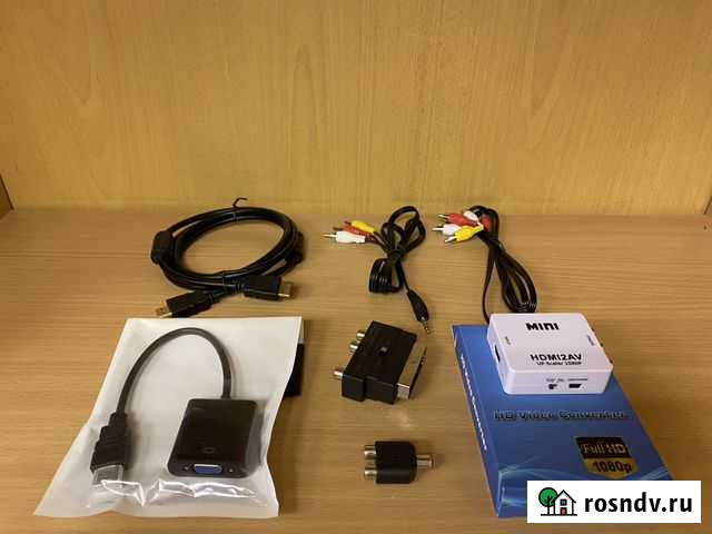 Шнуры, переходники (scart,RCA,hdmi,VGA,3.5джек) Ижевск - изображение 1
