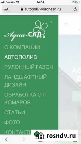 Бизнес по автоматическому поливу ландшафт дизайну Воронеж - изображение 1