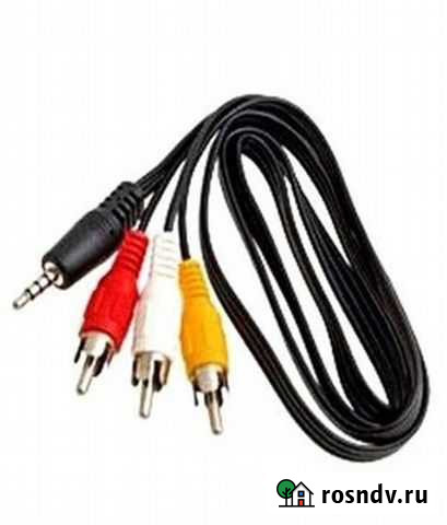 3.5 мм штекер - 2 RCA Уфа - изображение 1
