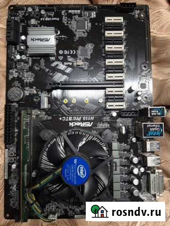 Материнская плата asrock h110 pro btc+ Ленинск-Кузнецкий - изображение 1