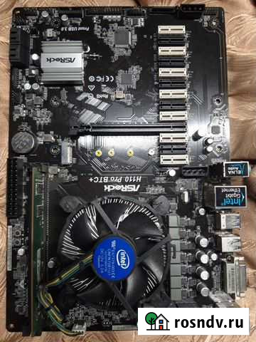 Материнская плата asrock h110 pro btc+ Ленинск-Кузнецкий - изображение 1