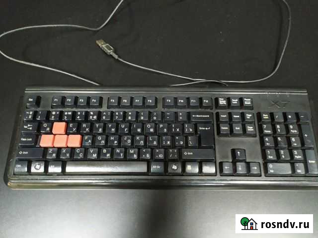 Игровая клавиатура Клавиатура X7 a4tech g300 Чебоксары - изображение 1