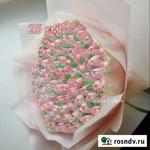 Съедобные букеты тюльпаны из зефира Воронеж - изображение 1