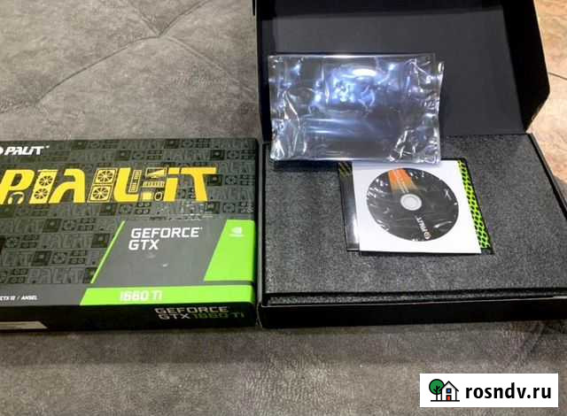 Видеокарта palit geforce 1660 ti dual на гарантии Южа - изображение 1