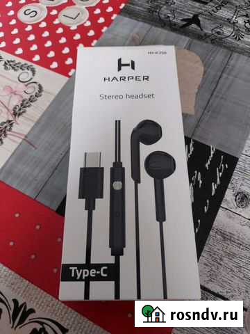 Наушники проводные type-C Омск - изображение 1