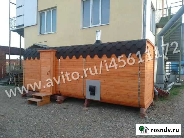 Баня бочка Квадро 6 м кедр Севастополь - изображение 1