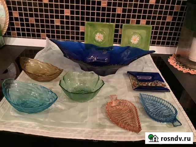 Посуда из цветного стекла СССР Санкт-Петербург - изображение 1