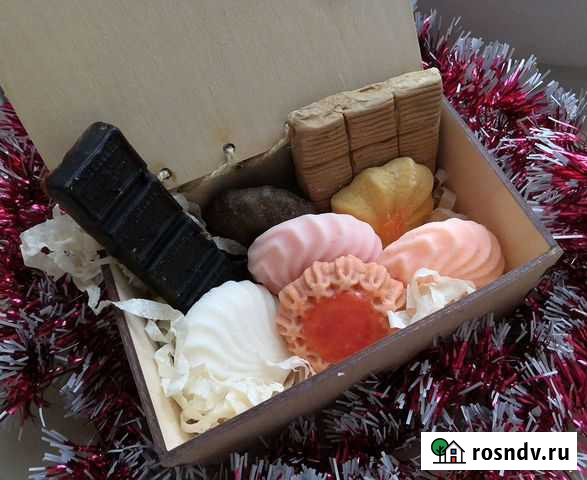 Набор Мыльные сладости в деревянной коробке Красногорск - изображение 1