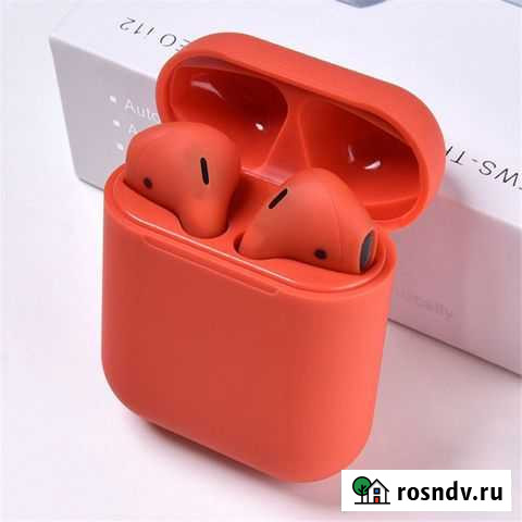 Сенсорные наушники AirPods i12-tws Красные Воронеж - изображение 1