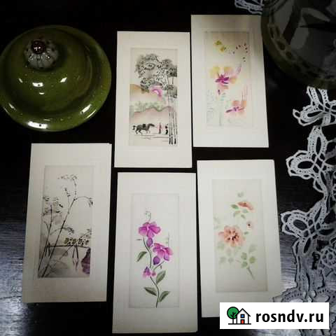 Открытки с вышивкой.Вьетнам 80е гг Томск - изображение 1