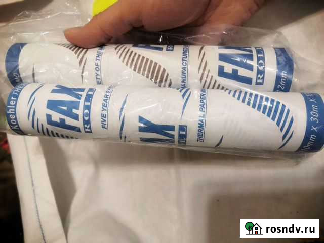 Бумага для факса новая Вятские Поляны - изображение 1