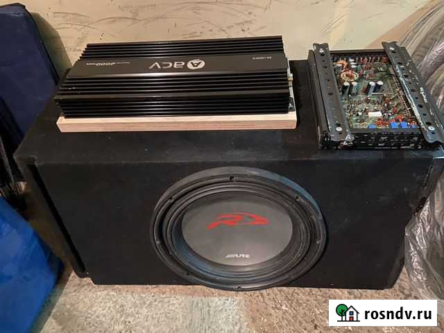 Сабвуфер alpine r15 + 2 усилителя Ростов-на-Дону - изображение 1