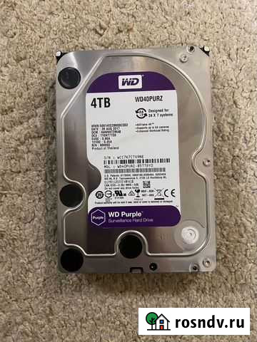 Wd purple 4 tb Тверь - изображение 1
