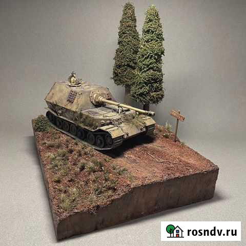 Сау «Элефант» в диораме. Масштаб 1/35 Сургут - изображение 1