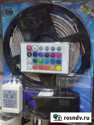 Лента светодиодная с пультом 5м Чита - изображение 1