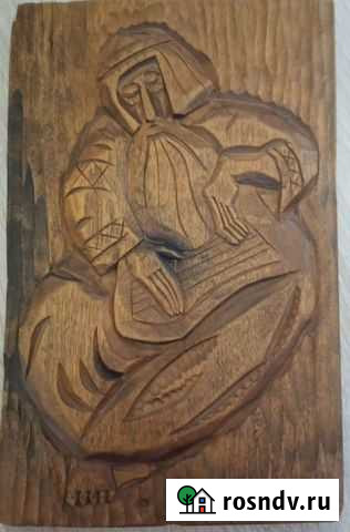 Картина резьба по дереву Гусляр,Грузия,70-е годы Братск - изображение 1