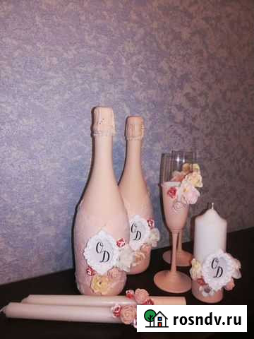 Свадебный набор. Бутылки, бокалы, семейный очаг Ростов-на-Дону - изображение 1