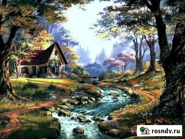 Картины по номерам Paintboy Дом у реки 40*50 см Новосибирск - изображение 1