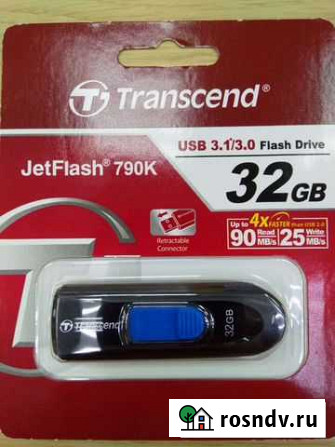 Флэшка Transcend USB 3.1/3.0 Flash Drive 32GB Астрахань - изображение 1