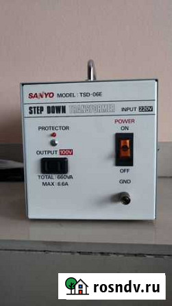 Понижающий трансформатор Sanyo TSD-06Е, 660VA Улан-Удэ - изображение 1