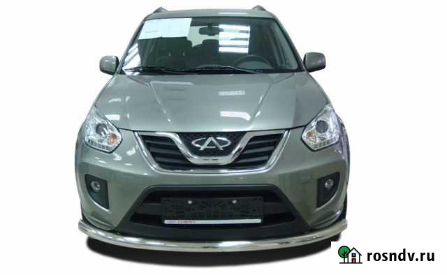 Защита переднего бампера 60 мм Chery Tiggo FL Ахтубинск - изображение 1