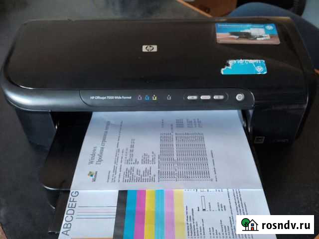 Цветной принтер А3 формата HP OfficeJet 7000 Махачкала - изображение 1