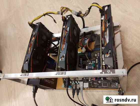 Мини майнинг ферма риг rx 8gb 93mh Новосибирск