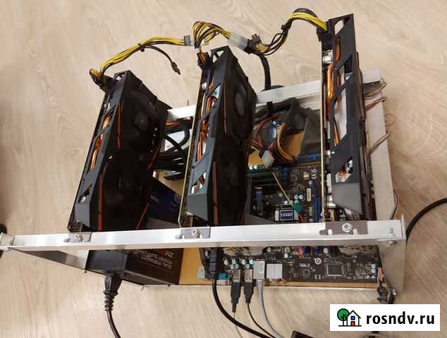 Мини майнинг ферма риг rx 8gb 93mh Новосибирск - изображение 1
