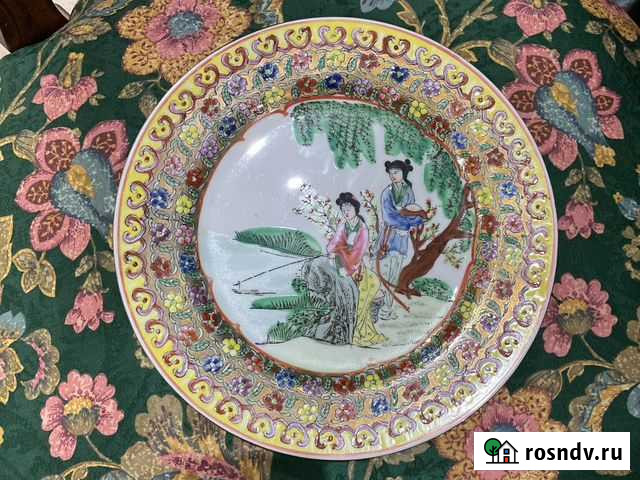 Винтажные тарелки китай и ароматница Грозный - изображение 1