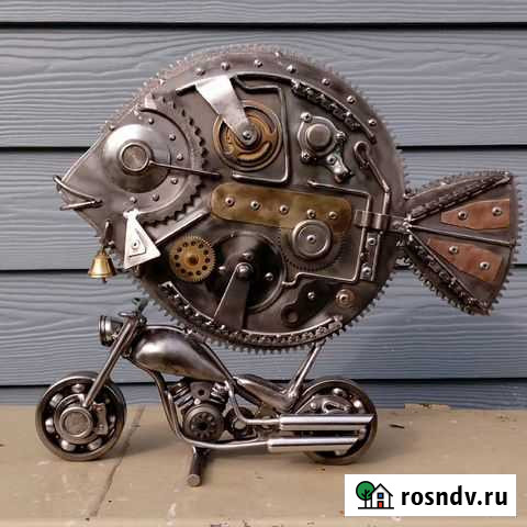 Рыба байкер на мотоцикле Сертолово - изображение 1