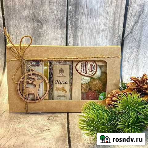 Набор с чаем, нугой, шишками в шоколаде Пермь - изображение 1