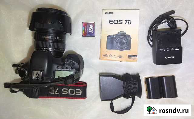 Фотоаппарат Canon 7D + объектив Canon EF 24-105 f4 Омск - изображение 1
