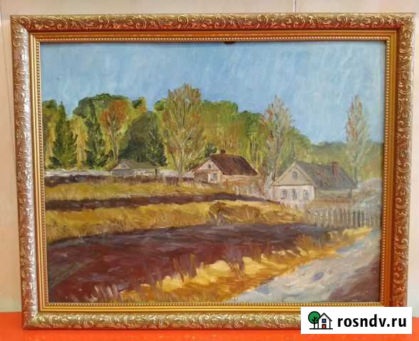 Картина-Сходит Снег. /И. А. Солдатенков Боровск - изображение 1