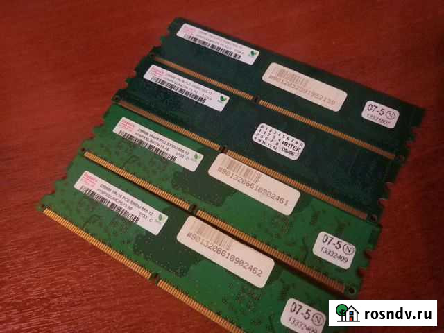 Оперативная память DDR2 256Mb 4шт Казань - изображение 1