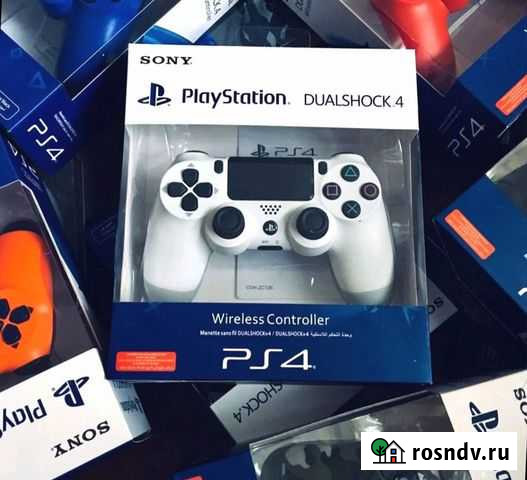 Геймпад PS4 dualshock 4 v2 джойстик Glacier White Омск - изображение 1