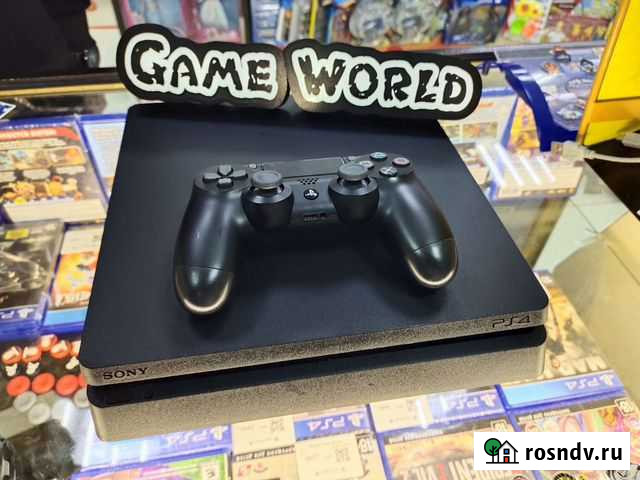 Sony PS4 Slim Goldy, fifa 22, farcry 6, minecraft Петропавловск-Камчатский - изображение 1
