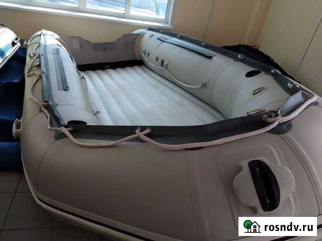 Бу надувная пвх лодка Штормлайн HD 430 нднд Томск - изображение 1