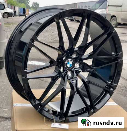 Кованые диски BMW X6M style R22 black edition Москва - изображение 1