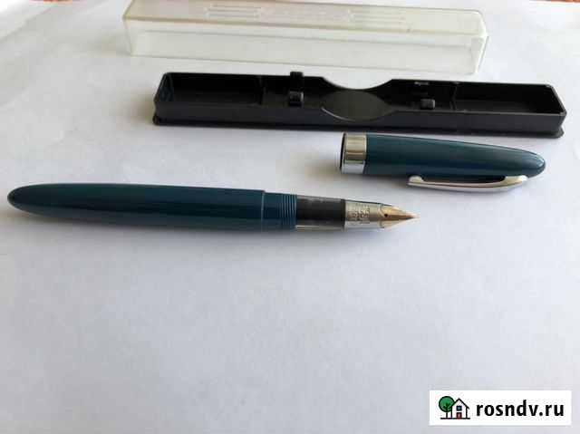 Ручка перьевая (китай времён СССР, 60-е) с золотым Челябинск - изображение 1