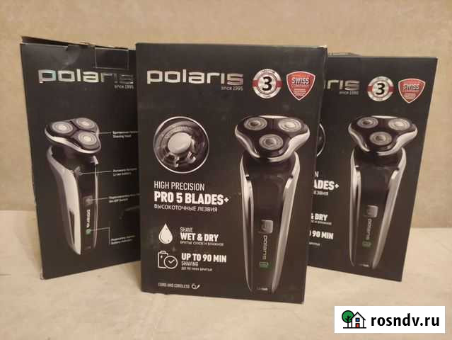 Электробритва Polaris PMR 0307RC wet&dry PRO 5 bla Казань - изображение 1