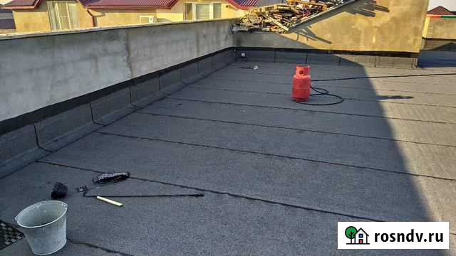 Плоская кровля, гидроизоляция, рубероид Махачкала - изображение 1