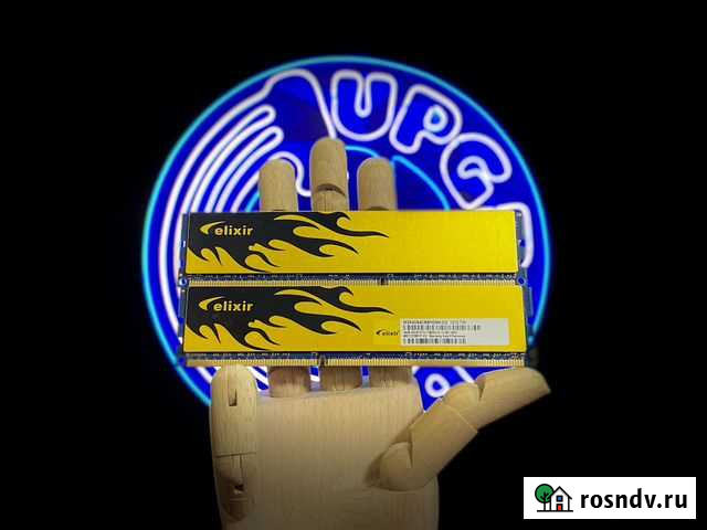 Elixir Gold 2x4gb DDR3 1600MHz Нижний Новгород - изображение 1