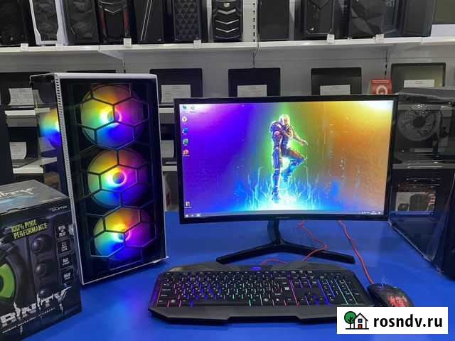 Игровой пк Ryzen/GT1030/8/256+Монитор 24 дюйма Курск - изображение 1