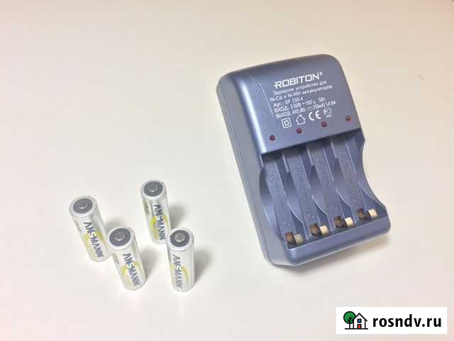 Зарядное устройство + 4 аккумулятора Казань - изображение 1